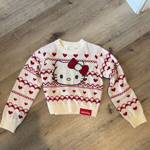 H&M Cream and Red Hello Kitty Sweater